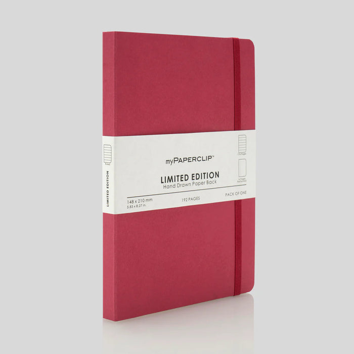 myPAPERCLIP Limited Edition Notebook - A5 (Checks) – Raspberry