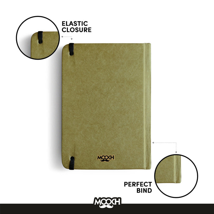 MOOCH – "Little Husky" A6 Plain Diary | Indian Khaki