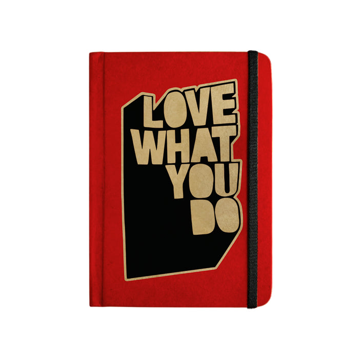 Mooch Design Studio “Love What You Do” Handcrafted Diary – A5 | Indian Khaki Paper