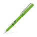 Lamy-safari-fountain-pen-(M)-green-front-view