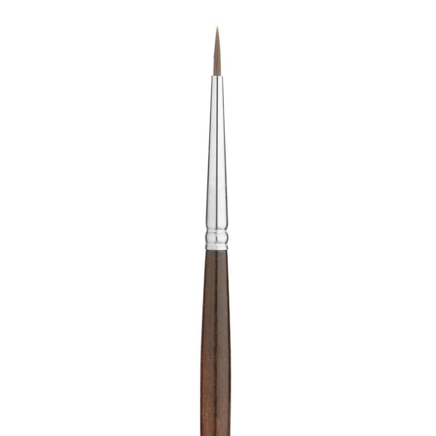 Art Essentials - Kazan Synthetic Squirrel Brush - 12015 Series - Round - Short Handle - Size 0
