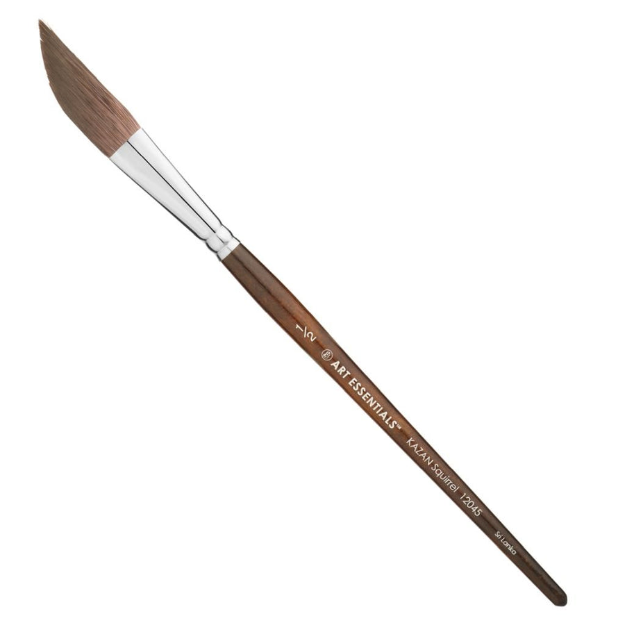 Art Essentials - Kazan Synthetic Squirrel Brush - 12045 Series - Dagger - Short Handle - Size 1/2"