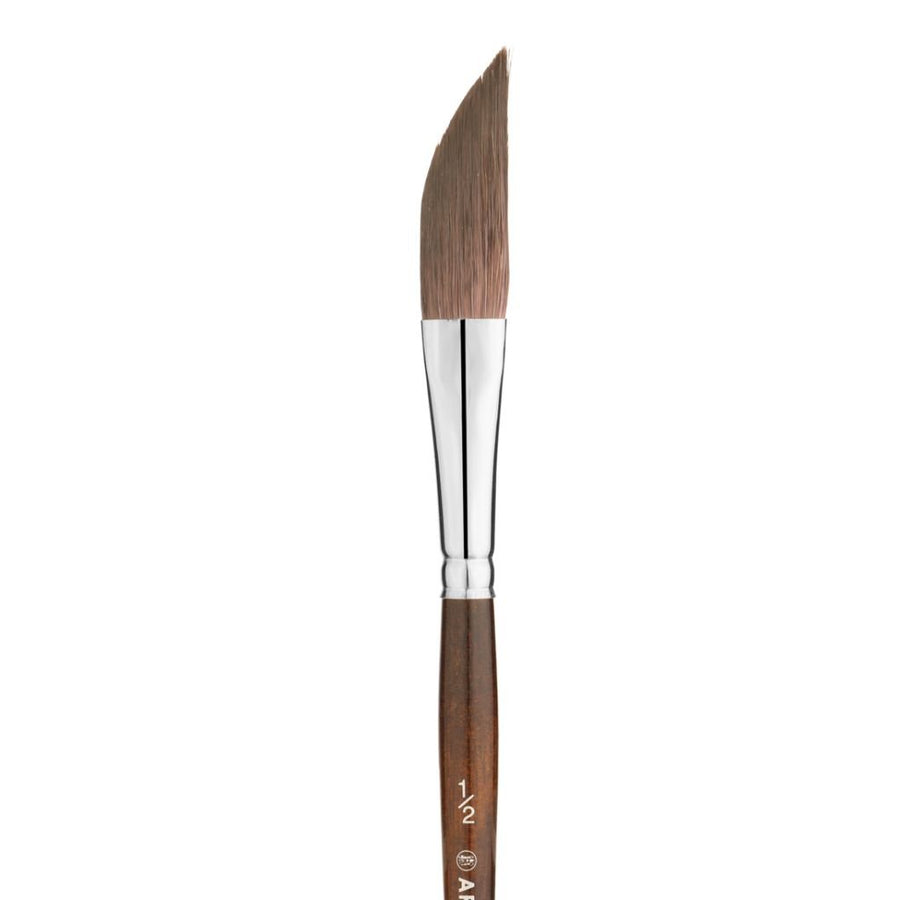 Art Essentials - Kazan Synthetic Squirrel Brush - 12045 Series - Dagger - Short Handle - Size 1/2"