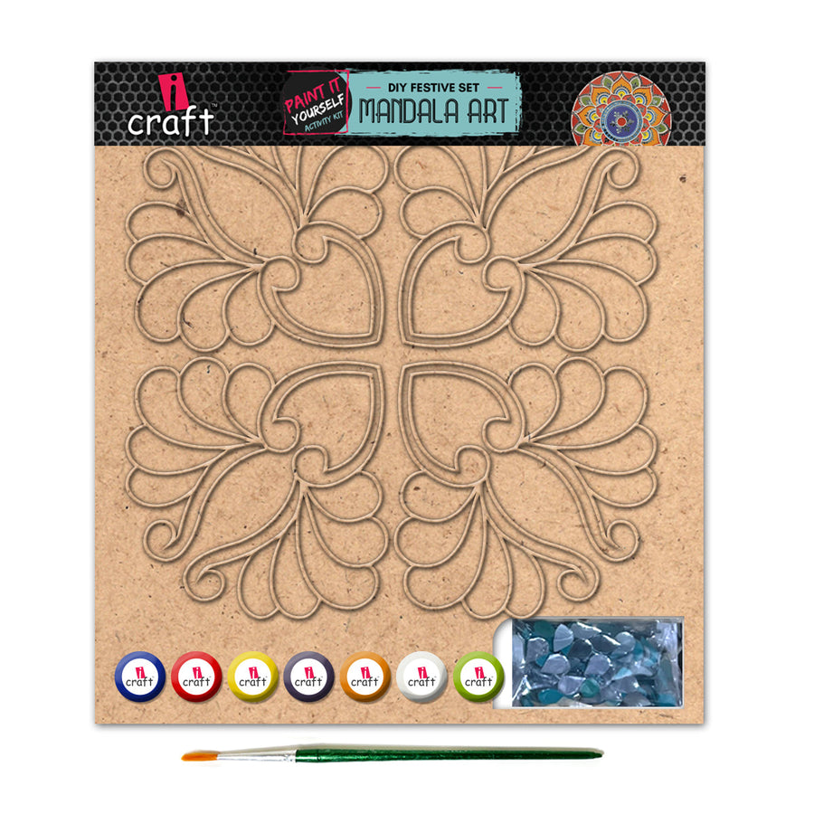 iCraft DIY Mandala Art Kit | Festive Home Decor Kit