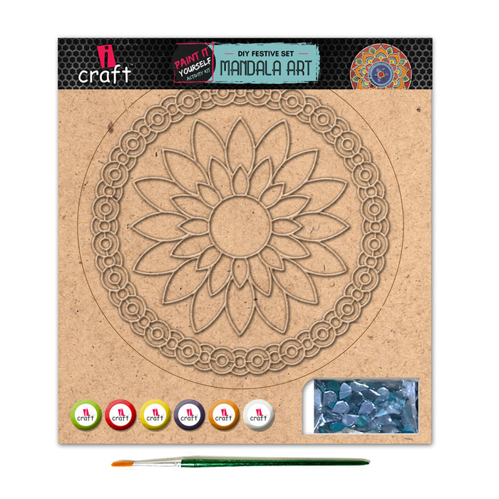 iCraft DIY Mandala Art Kit – MA005 | Festive Home Decor Craft Kit