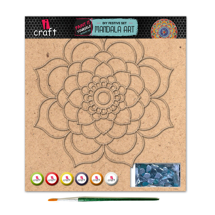 iCraft DIY Mandala Art Kit – MA006 | Festive Home Decor Craft Kit