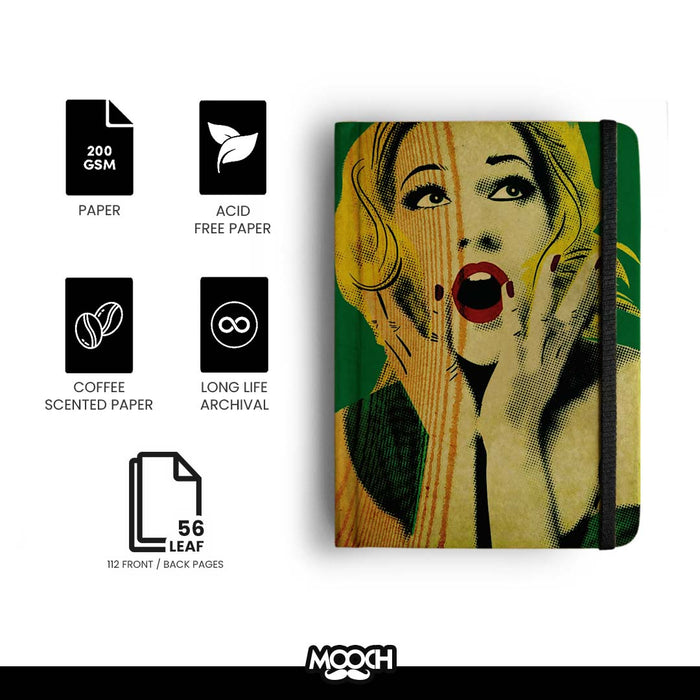 MOOCH – "Marilyn Monroe" A6 Plain Diary | Indian Khaki
