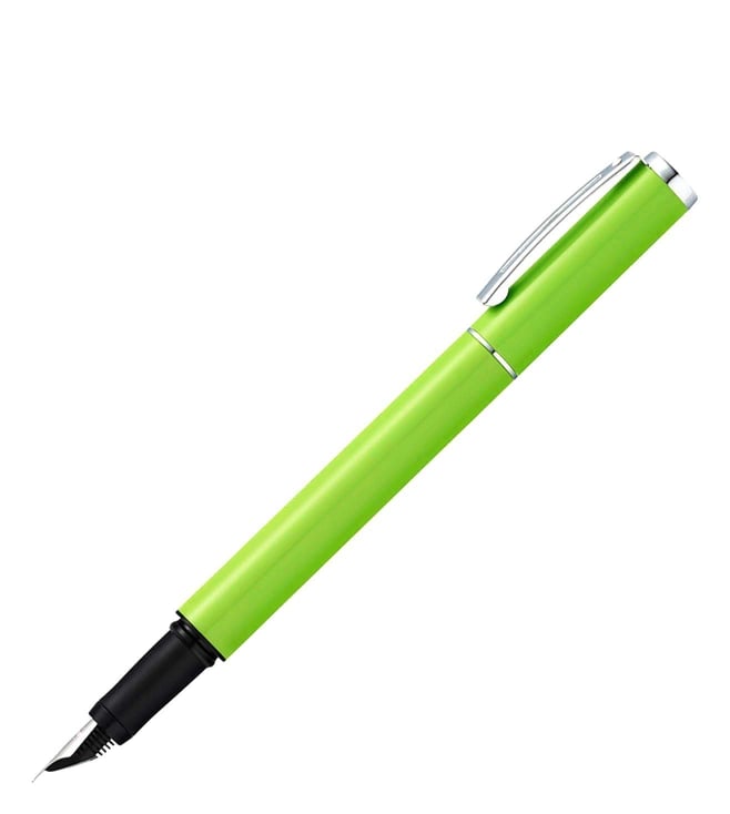 Sheaffer 9202 Pop Fountain Pen - Lime Green with Chrome Plated Trim