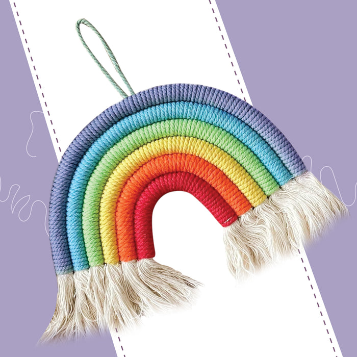 iCraft Rainbow Macrame Kit for Kids & Beginners