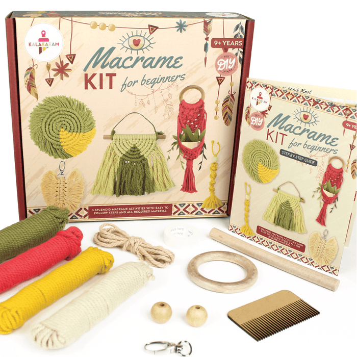 Kalakaram Macrame Kit for Beginners | DIY Craft Set