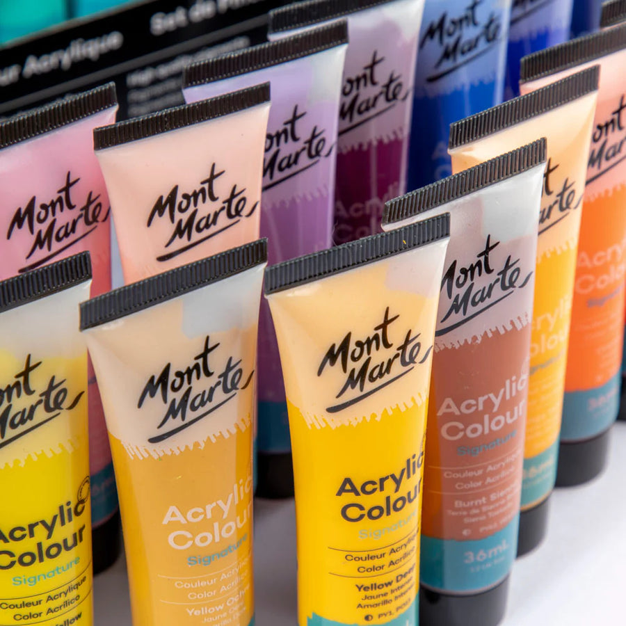 Mont Marte - Acrylic Colour Signature Paint Set 48 (36ml)