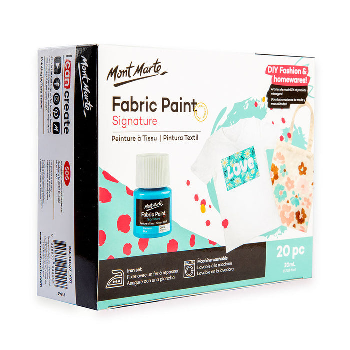 Mont Marte Fabric Paint – Signature 20pc x 20ml