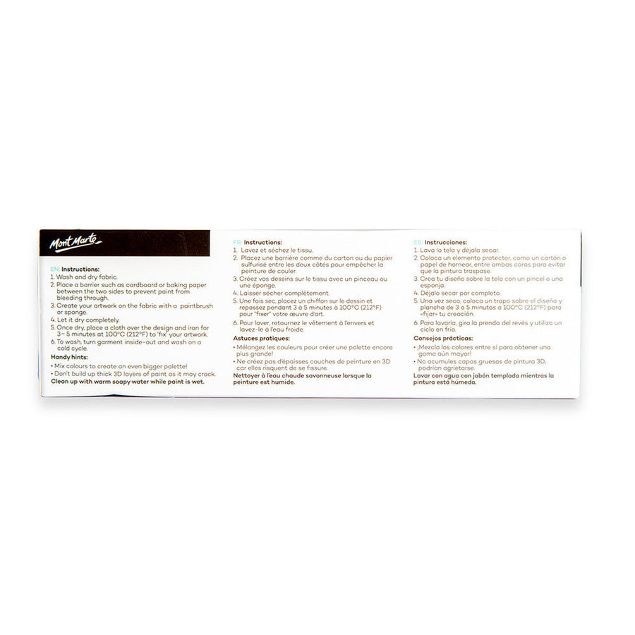 Mont Marte Fabric Paint – Signature 20pc x 20ml