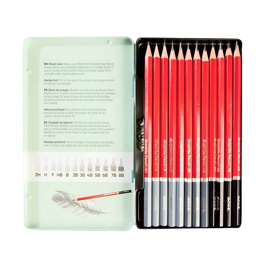 Mont Marte - Graphite Pencils Signature Set Of 12