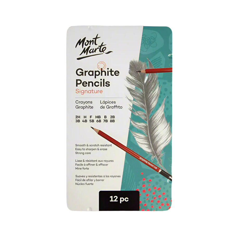 Mont Marte - Graphite Pencils Signature Set Of 12