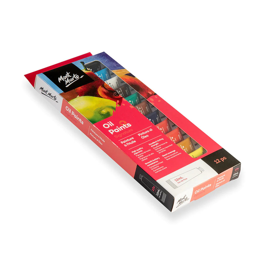 Mont Marte - Oil Paints Signature Set Of 12( 12ml )