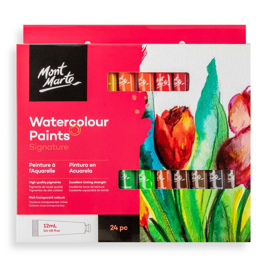 Mont Marte - Watercolour Paints Signature 24pc (12ml)