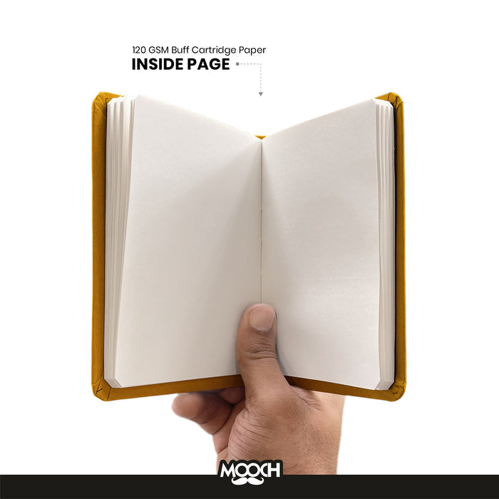 MOOCH – No Bad Vibes A5 Plain Diary | Buff Cartridge Paper | 120 GSM