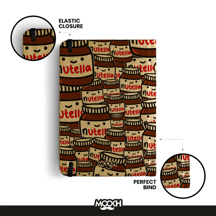 MOOCH – Nutella A5 Plain Diary | Buff Cartridge | 120 GSM