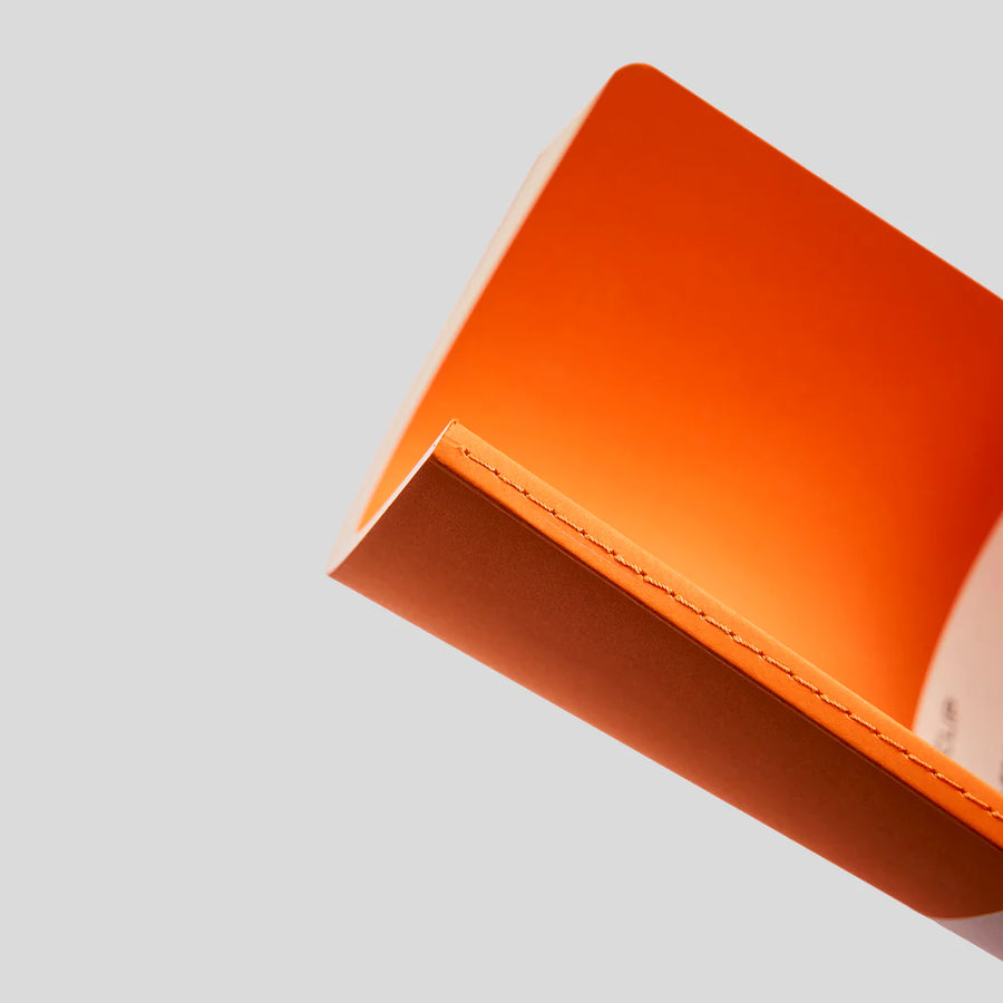 MYPAPERCLIP Centre Thread Sewn Notebook – B5 | 160 Ruled Pages | Orange Cover