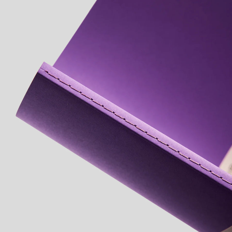 myPAPERCLIP Centre Thread Sewn Notebook – A5 (Purple, 192 Pages)