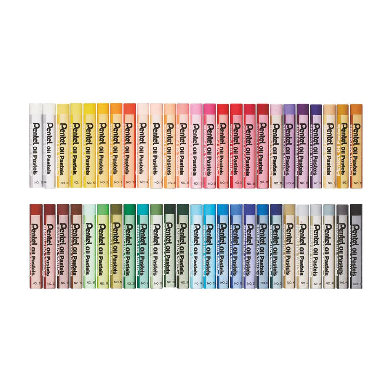 Pentel Arts Oil Pastels – Set of 50 Colours