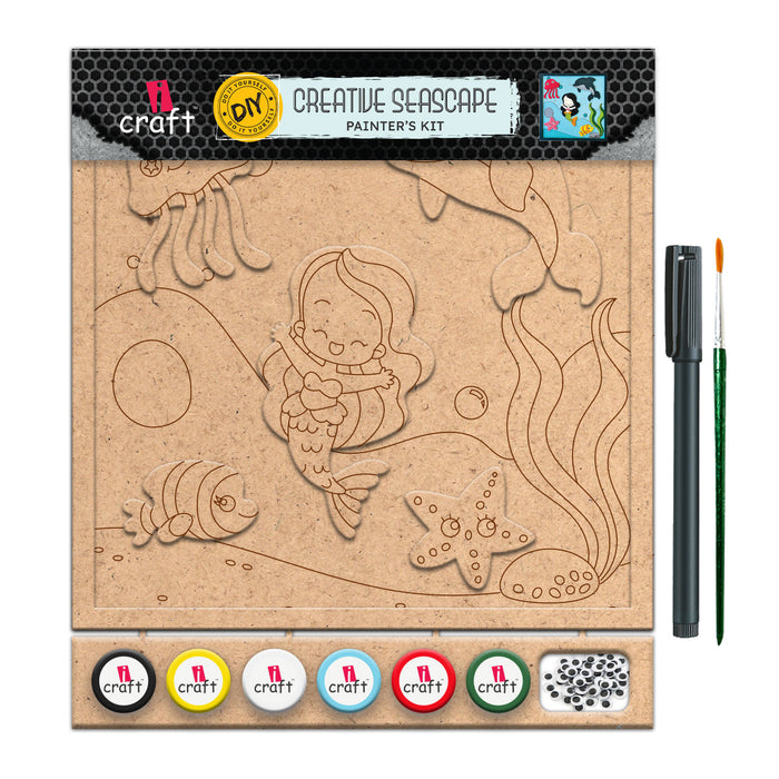 iCraft DIY Creative Seascape Painter's Kit – Underwater-Themed