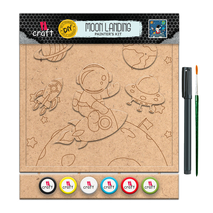 iCraft DIY Moon Landing Painter's Kit – Outer Space-Themed