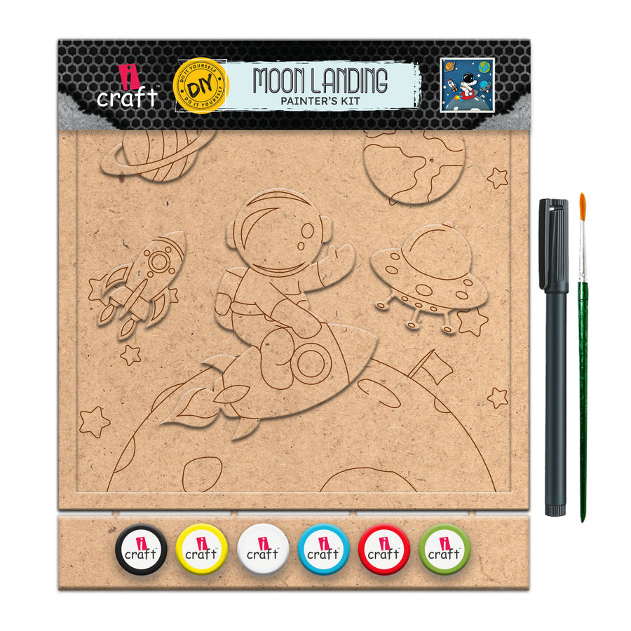 iCraft DIY Moon Landing Painter's Kit – Outer Space-Themed