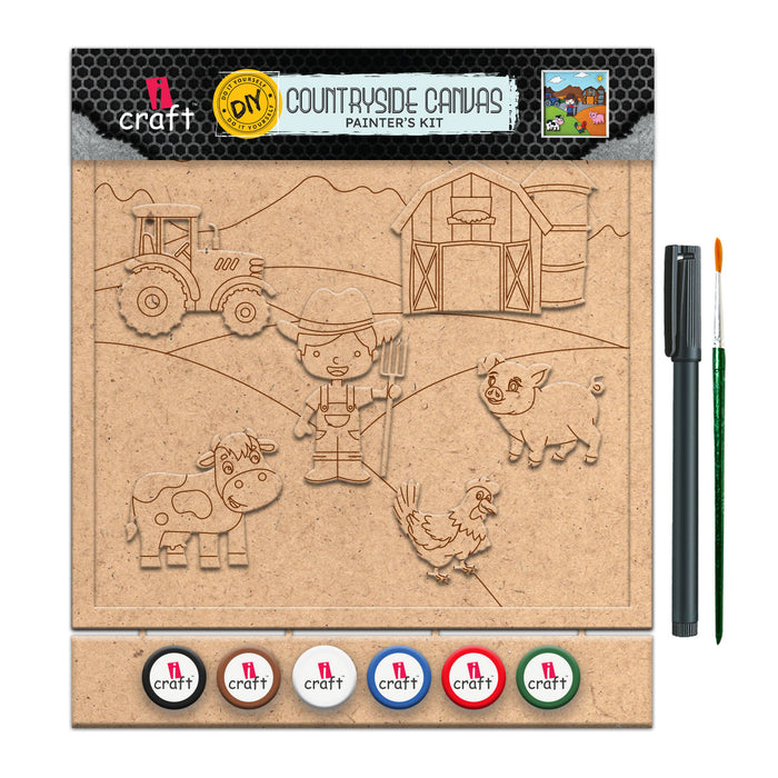 iCraft DIY Countryside Canvas Painter's Kit