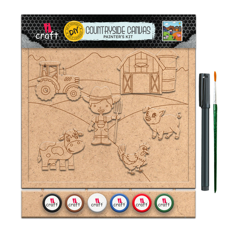 iCraft DIY Countryside Canvas Painter's Kit