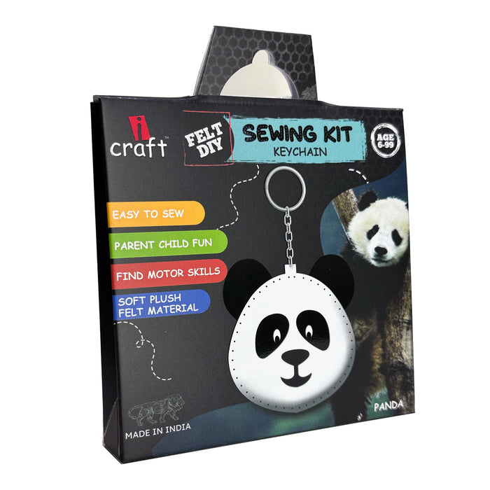 iCraft DIY Felt Keychain – Panda