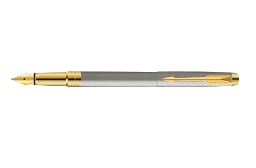 Parker ASTER BRUSHED METAL GT FOUNTAIN PEN