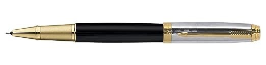 Parker Ambient Deluxe Black Gold Trim Rollerball Pen
