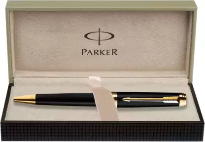 Parker Ambient Lacque Black Gold Trim Ballpoint Pen