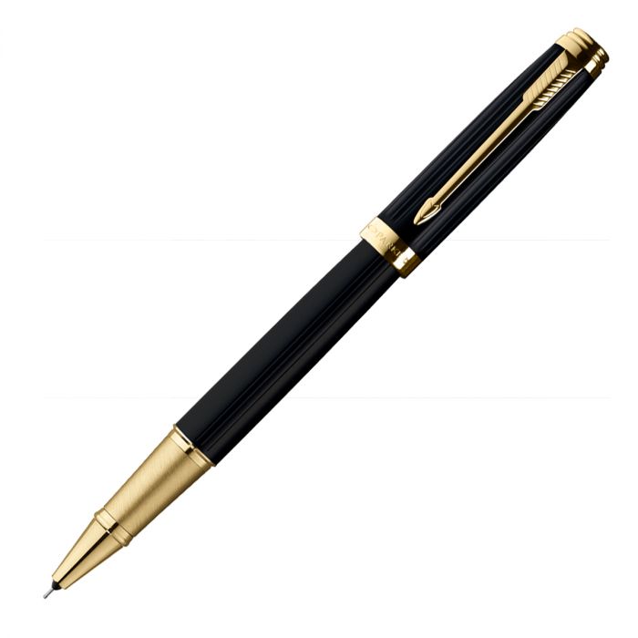 Parker Ambient Lacque Black Gold Trim Rollerball Pen