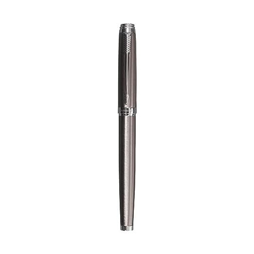 Parker Ambient Gun Metal Chrome Trim Rollerball Pen