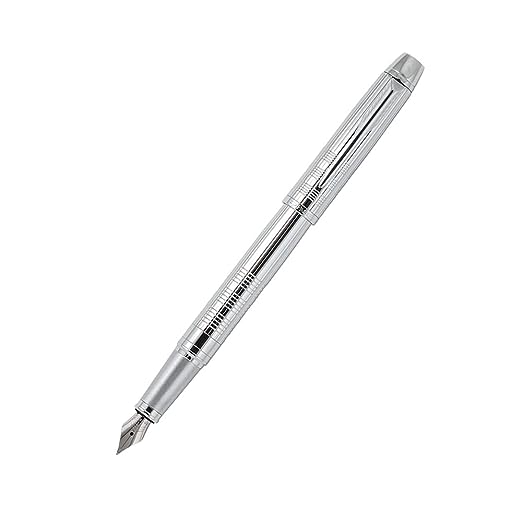 Parker Odyssey Shiny Chrome Chiselled Chrome Trim Fountain Pen