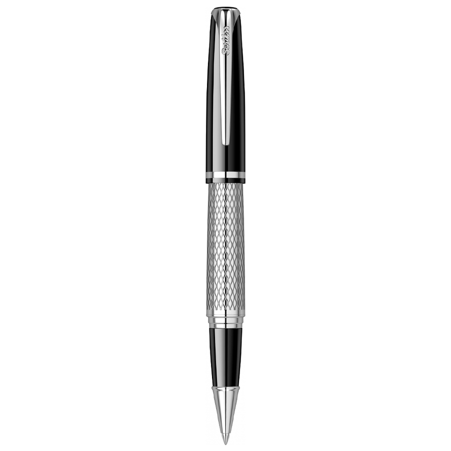 Scrikss Pera 477 Rollerball Pen – Black Chrome CT