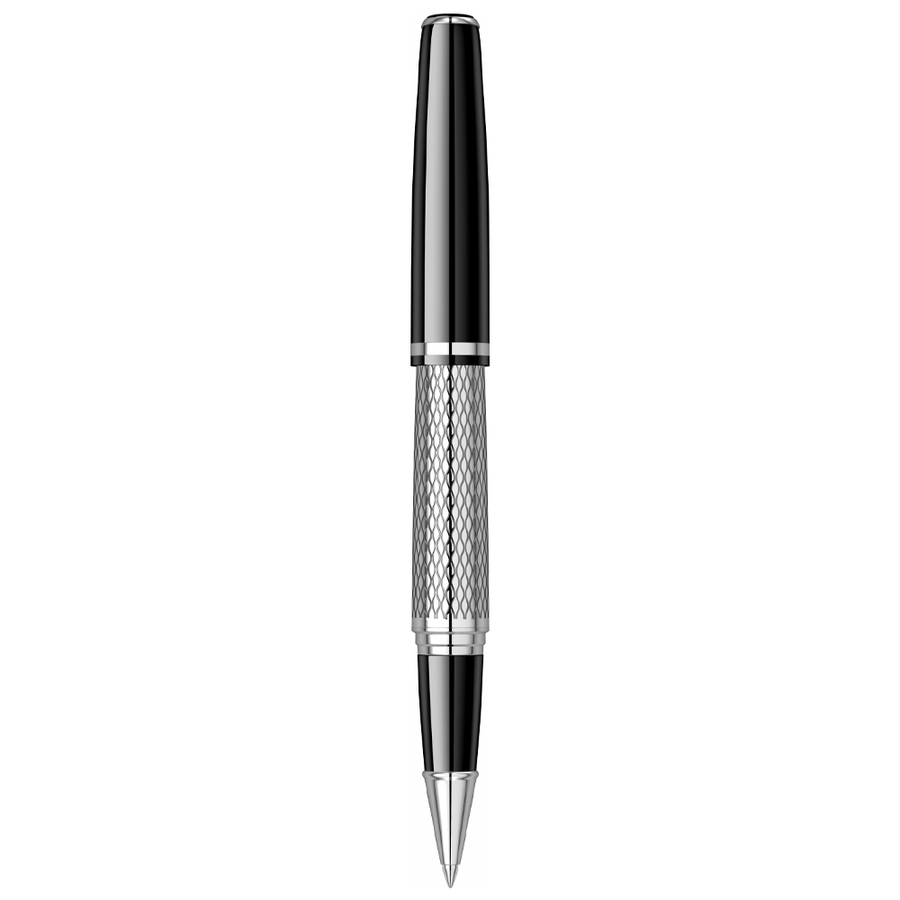 Scrikss Pera 477 Rollerball Pen – Black Chrome CT