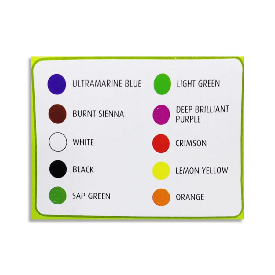 Fevicryl - Fabric Colour Set of 10 (20ml)