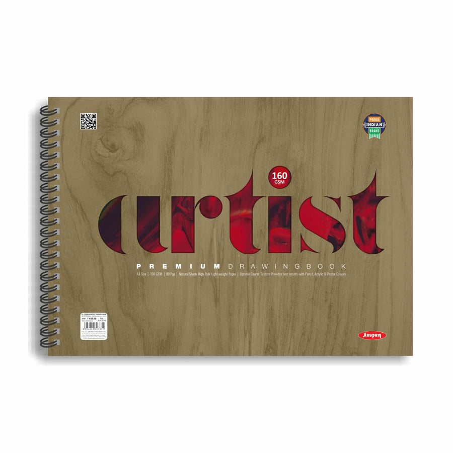 Anupam - Artist Premium Drawing Book A4/160GSM