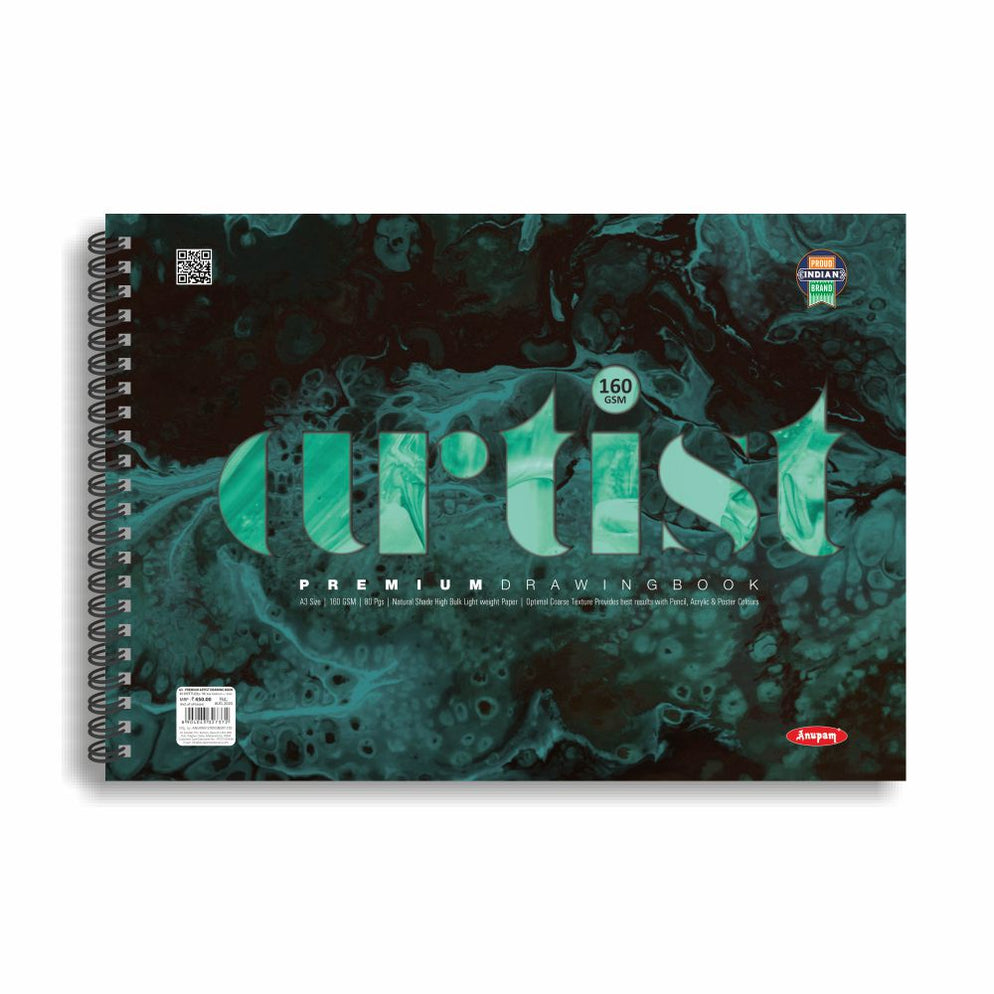 Anupam - Artist Premium Drawing Book A3/160GSM — Mango