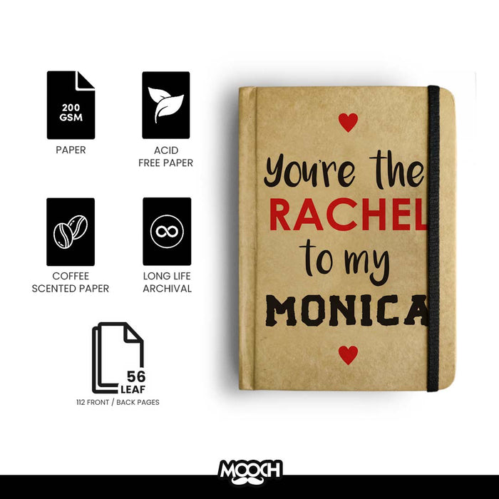 MOOCH – Rachel to My Monica A6 Plain Diary | Buff Cartridge | 120 GSM