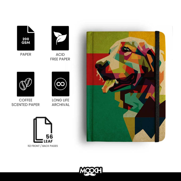 MOOCH – Retriever Pop A5 Plain Diary | Buff Cartridge Paper | 120 GSM
