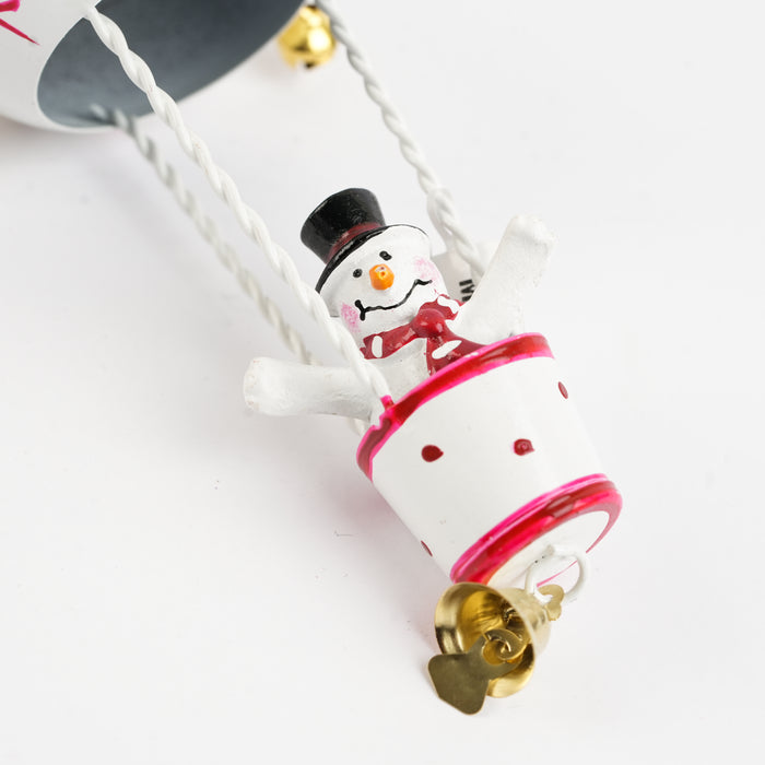 Christmas Metal Decorative Hanging - White