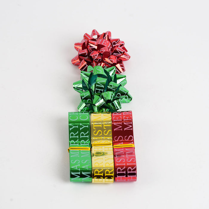 Decorative Metallic Ribbon Set - Premium Gift Wrapping & Craft Ribbons