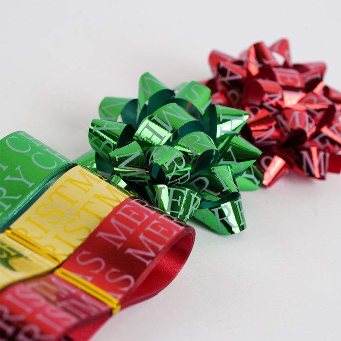Decorative Metallic Ribbon Set - Premium Gift Wrapping & Craft Ribbons
