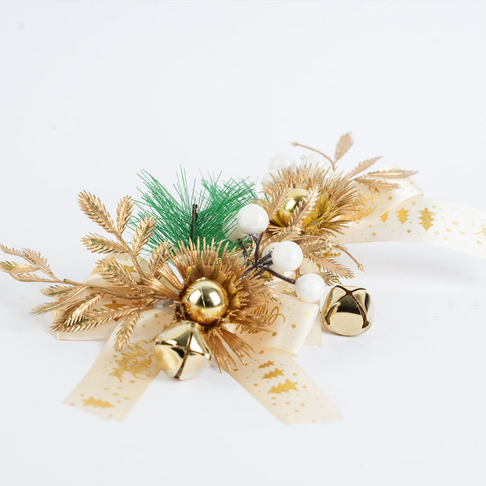 Festive Christmas Decorative Bow – 2pc