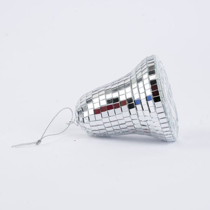 Christmas Hanging Mirror Mosaic Bell Ornament